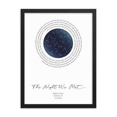 Custom Song Lyrics Star Maps