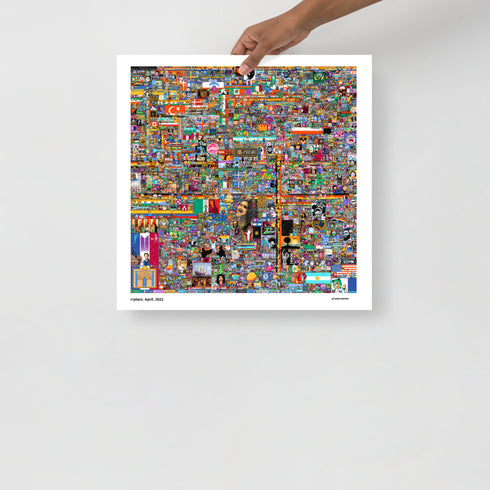 Reddit r/Place 2022 Memorabilia (customizable username) (Poster)