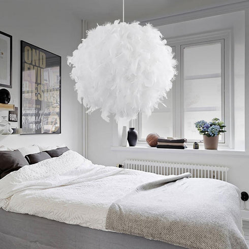 Feathersy - Feather Pendant Light (Lampshade)