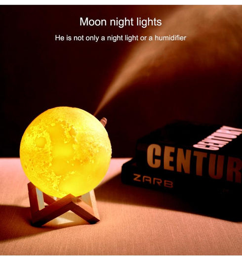 LevMoon 2 - 3D Moon Lamp Humidifier