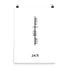 Ogham Personalised Name Minimalist Calligraphy Print
