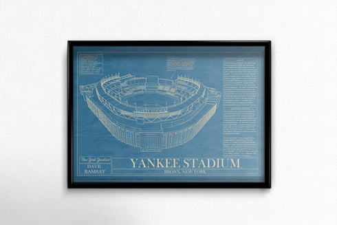 Personalized Baseball Stadium Blueprints