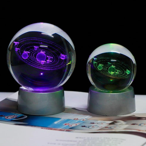 Plutoless™ - 3D Solar System Crystal Ball (RGB)