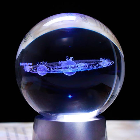 Plutoless™ - 3D Solar System Crystal Ball (RGB)