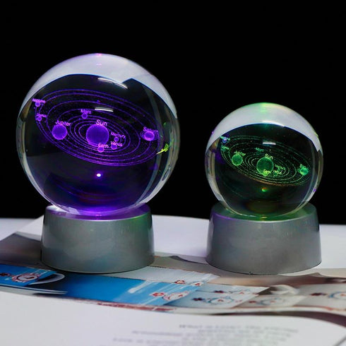 Plutoless™ - 3D Solar System Crystal Ball (RGB)