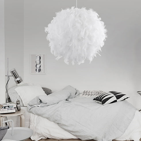 Feathersy - Feather Pendant Light (Lampshade)