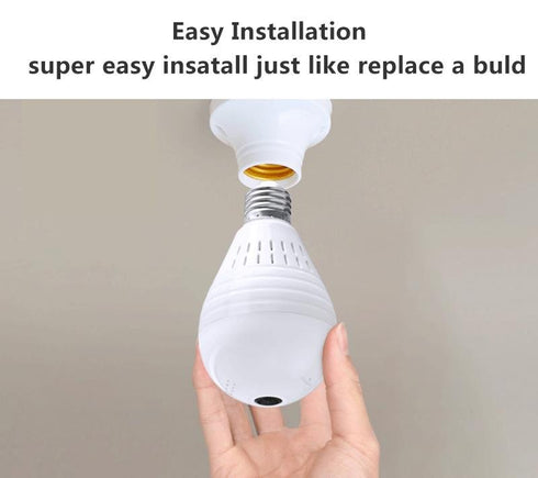 Qamera One - 360° Panoramic Light Bulb IR Camera