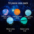 Spacemas - 3D Solar System (Planetary) Lamp Ornaments for Christmas Tree Decor
