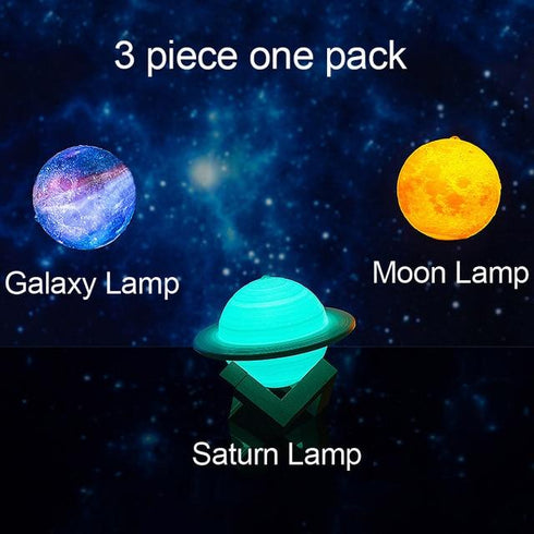 Spacemas - 3D Solar System (Planetary) Lamp Ornaments for Christmas Tree Decor