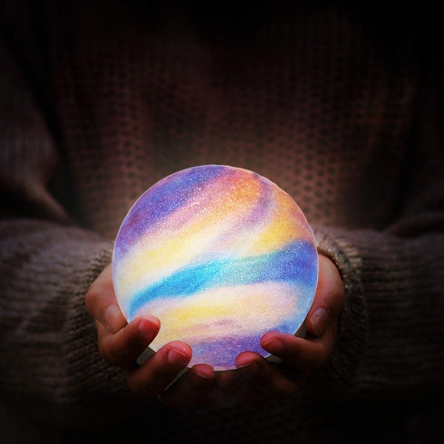 Yelfy - 3D Colorful Galaxy Lamp (with Free Base)