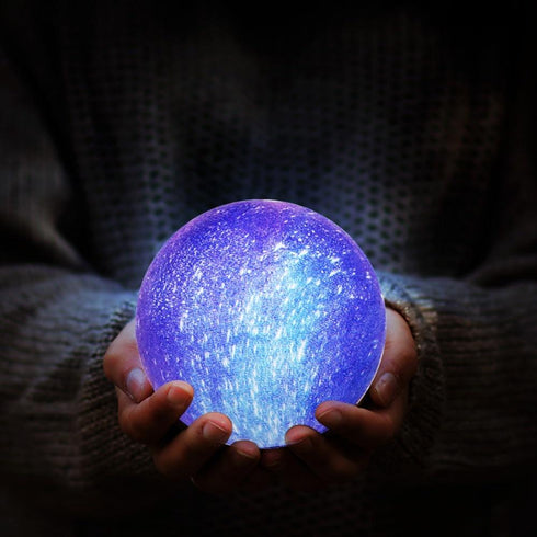 Yelfy - 3D Colorful Galaxy Lamp (with Free Base)