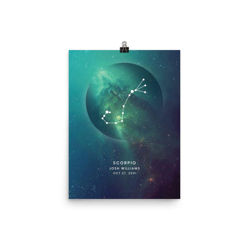 Zodiac Constellations Print (Scorpio)